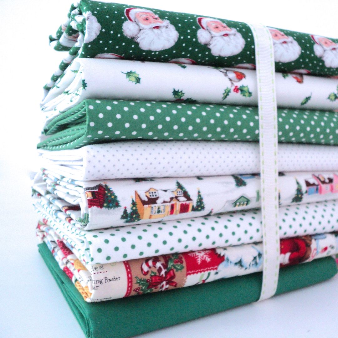 Christmas Fabric Bundles 100 Cotton Scandi Nordic Retro Bundle Fat